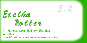 etelka moller business card